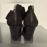 Eileen Fisher Criss Cross Back Zip Wedge Sandals Black Size 8.5 Photo 5