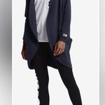 Nike Vintage Women's Modern Cardigan Open Front Pockets Cotton Blend Athletic M Photo 0