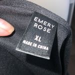 Emery Rose Black Ruffle Sleeve Shift Dress Round Neck & Leopard Scarf XL New Photo 8