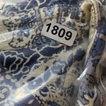 Coldwater Creek Jacket Womens P14 blue & white button up paisley geometric print Photo 8
