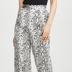 Good American Snake Print Wide Leg Pants Sz M Photo 0