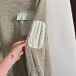 SER.O.YA | Sage Green Devin Distressed Sweater Dress Mini Chest Flap Pocket | XS Photo 5