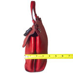 Gucci  Bamboo Turn-Lock Red Leather Top Handle Satchel w Removable Strap Photo 12