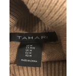 Tahari Women M Sweater Long Sleeve Pullover High Neck Knit Striped Academia Boho Photo 5
