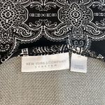 Ny&co NY& Stretch Medium Pull over black white paisley monochromatic maxi dress with cut-out shoulder sleeve Photo 7