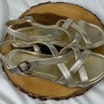 Cole Haan Cole Haan Nike Air Sole Women's Gold Metallic Strappy Sandals Size 7.5 Photo 9