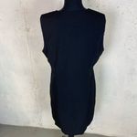 #170 COMMENSE Linen Blend Minimalist Little black Dress Size XL Photo 2