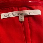 Rachel Roy RED Strapless Pleated DRESS NWOT Cocktail Prom Party Size 4 Photo 2