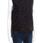 3.1 Phillip Lim 3.1 Philip Lim Textured Black Leopard Animal Print Tank Top size 0 Photo 1
