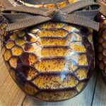 Vaneli Women’s Slip On Leather Flats Snake Skin Print Brown Bow‎ Gold size 7 Photo 2