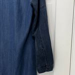 Cloth & Stone  Dark Blue Chambray Long Sleeve Mini Shirt Dress - Size Small Photo 10