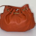 MICHAEL Michael Kors Large Jet Set Chain Ring Shoulder Tote Bag Orange Photo 0