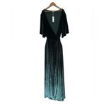 Baltic Born  Meghan Velvet Maxi Wrap Dress | Sz XXXL |Deep Green | Photo 1