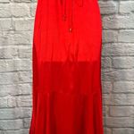 Reiss Leonie Red Wrap MIDI Dress Women’s 2 Feminine Silky V-Neck Classy Photo 13