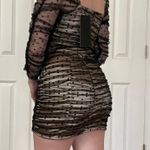 DO+BE Ruched Polka Dot Dress Photo 3