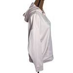 Under Armour loose fit fleece lined hoodie with plush logo pale pink and white L Photo 3