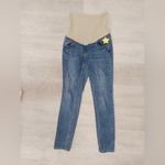 Indigo Blue Y2K MATERNITY -Maternity Women's Skinny Leg Denim Jeans, size medium. Photo 4