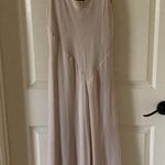 Calvin Klein  Champagne Evening Gown Maxi Dress Size 10 Ruffles Lightweight EUC Photo 0