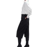 Madewell NWT Denim Culottes Johnston Black Wash High Rise Size 32 Photo 1