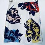 Anthropologie Maeve Women's Floral Buckle Skirt Black Size 6 Photo 0