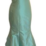 Reem Acra silk taffeta gown green Size 6 Photo 0