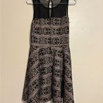 Trixxi Black and Tan A-Line Mini Dress for Weddings Photo 6