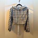 Sugar Lips  Black and White Plaid Top Photo 3