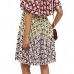 nwt valentino pleated floral dress Photo 2