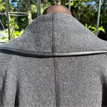 Vince Women’s Gray Wool Silk Cashmere Leather Trimmed Cardigan Jacket Size XS Photo 5