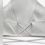 ZARA LINEN BLEND CROP TOP Photo 3