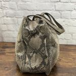 Michael Kors  Fulton Black Python Embossed Leather Hobo Shoulder Bag 2 Photo 3