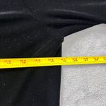 DKNY  Velvet Button Front Dress Black Long Sleeve Knee Length Minimalist Medium Photo 5