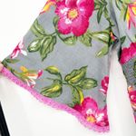 Charlie Paige  Womens Tropical Resortwear Floral Embroidered Midi Dress Size L Photo 7