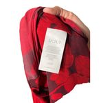 CAbi Red Floral Print Long Sleeve Button Up Collared Midi Dress Small Photo 6