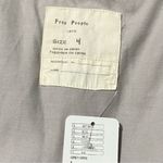 Free People Women’s Size 4 Light Gray Double Breasted Cotton Mini Trench Jacket Photo 4