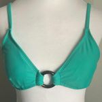 No Boundaries  Pale Teal Green Bikini Top with Ring Detail Photo 0