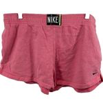 Nike Washed Running Shorts Logo Patch Pull On Side Slit Athletic Pink Large Photo 1