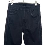 MOTHER High Waisted Looker Jeans Women’s Size 24 Guilty Party Skinny Ankle Fray Black Photo 3