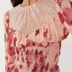 Free People π Daphne Romantic Floral Top Size S NWT Photo 3