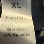 Womens FactMe One Piece Swimsuit XL Black Tummy Control Swim Dress Ruched Side Photo 7