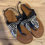 Kelly & Katie  Navy Bow Tie Sandals Size 10M Photo 0