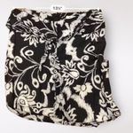 Tyler Boe Silk Tie‎ Waist Black And White Floral Pants Size 4 Photo 6