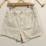 Pistola  Cream High Waisted Denim Shorts size 29 Photo 0