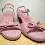 Anne Klein  Rosy Light Pink Bow Sandals Photo 0