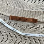 BELLDINI Beige Tan Open Knit Cardigan Vest Kimono Size M Photo 4