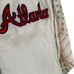 Genuine Merchandise Genuine Stuff Atlanta Braves Baseball Vintage Bomber Varsity Jacket Womens Med Photo 7