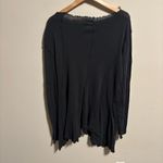 Free People  Care Full Swing Asymmetrical Tunic - Black- Size Large Photo 4