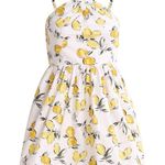 Free assembly Flare cotton mini dress White Size XL Photo 0