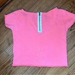 Aeropostale Aeropostal | Lace Zip Back Short Sleeve Sweatshirt Size S Photo 1