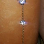 14k Gold Cz Drop Necklace Photo 9